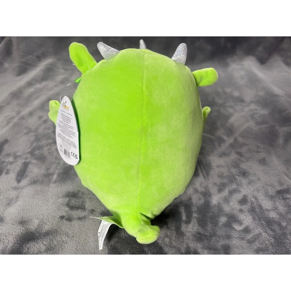 Squishmallows Eyk Green Dragon Plush 8 Inch Silver Glitter Belly Stuffed Toy NWT